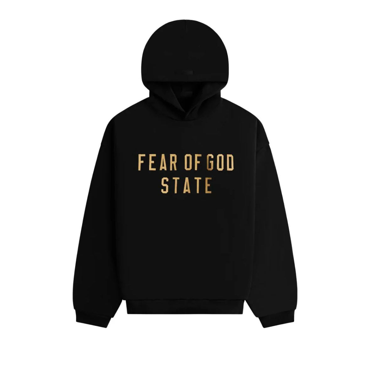 Fear of God Essentials SS25 Fleece Hoodie ‘ Black Yellow n
